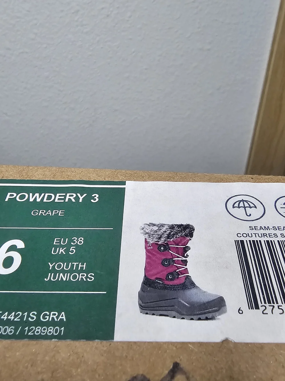 Kamik Kids Purple and Black Faux-Fur Winter Boots